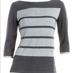 Karen Scott Petite Cotton Stripe Sweater
